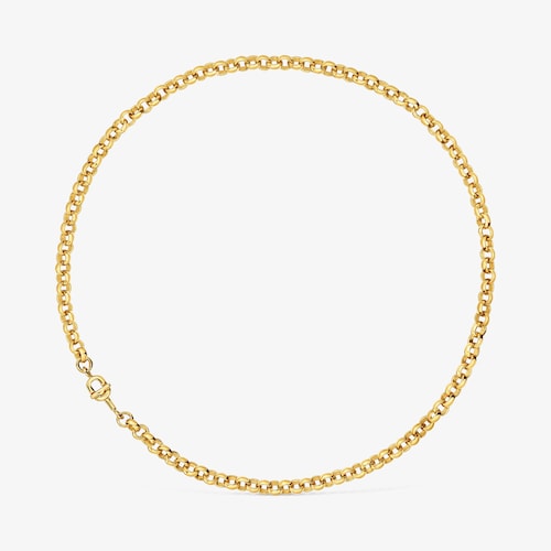 Kurze, 40&nbsp;cm lange Halskette TOUS MANIFESTO aus 18&nbsp;kt vergoldetem Silber