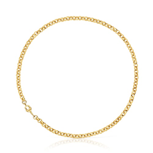 Collar corto con baño de oro 18 kt sobre plata 40 cm TOUS MANIFESTO