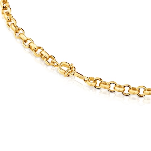 Collar corto con baño de oro 18 kt sobre plata 40 cm TOUS MANIFESTO
