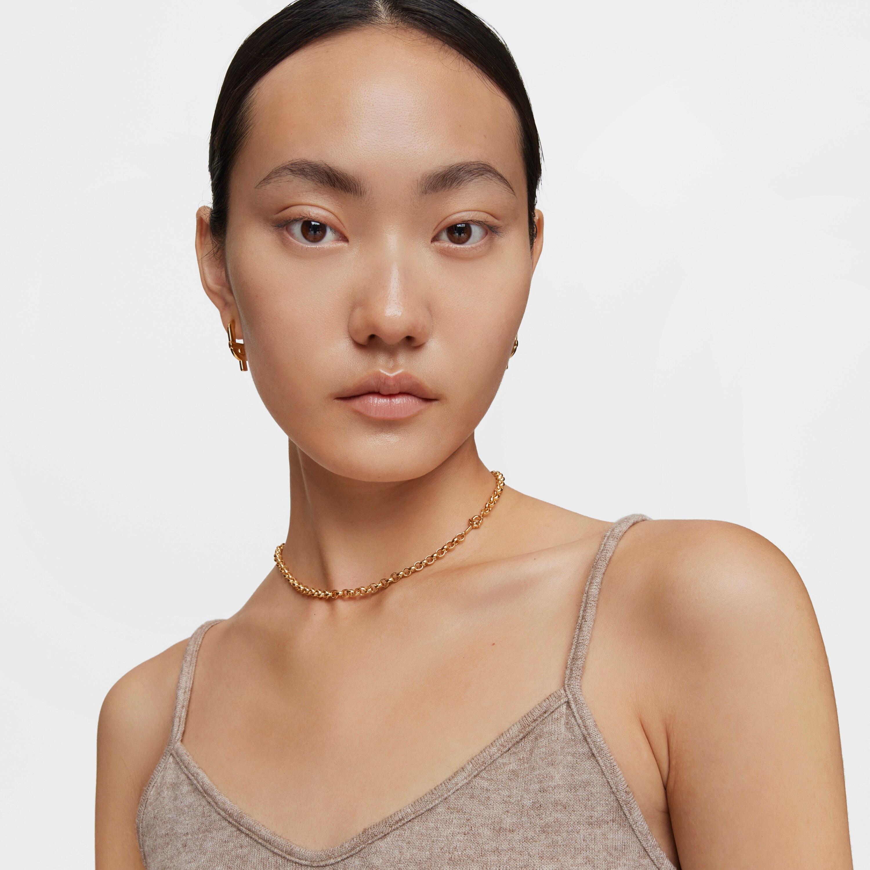 Short 40 cm Necklace with 18kt gold plating over silver TOUS MANIFESTO