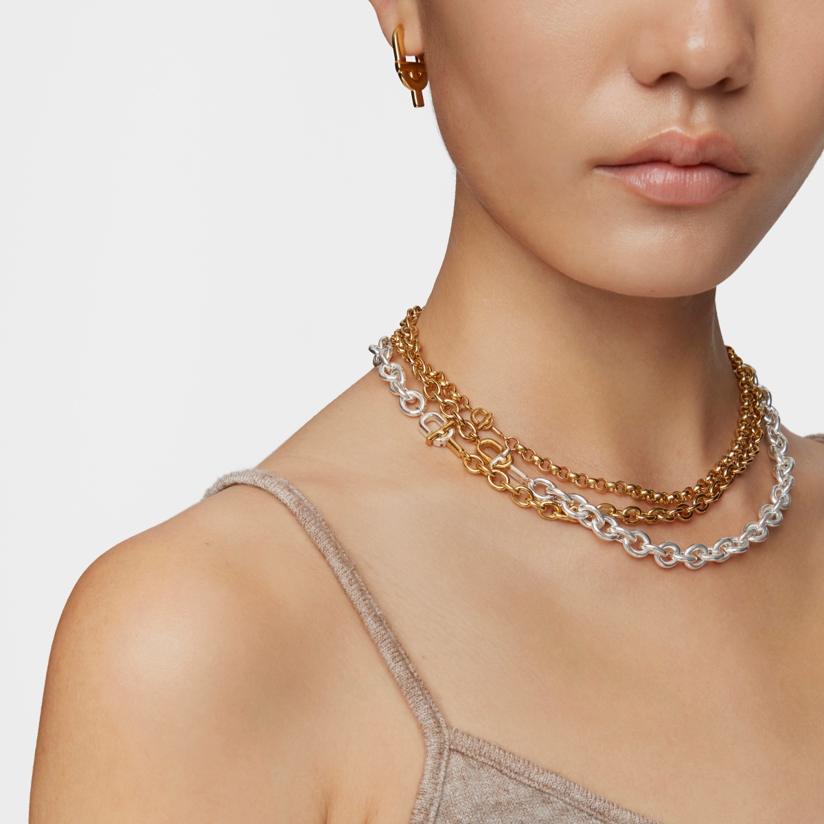 Collar corto con baño de oro 18 kt sobre plata 40 cm TOUS MANIFESTO