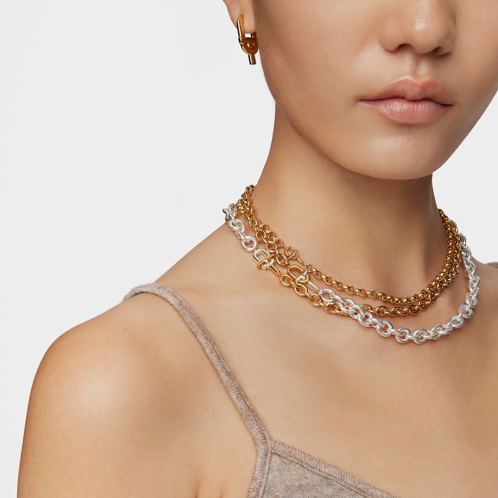 Short 40 cm Necklace with 18kt gold plating over silver TOUS MANIFESTO