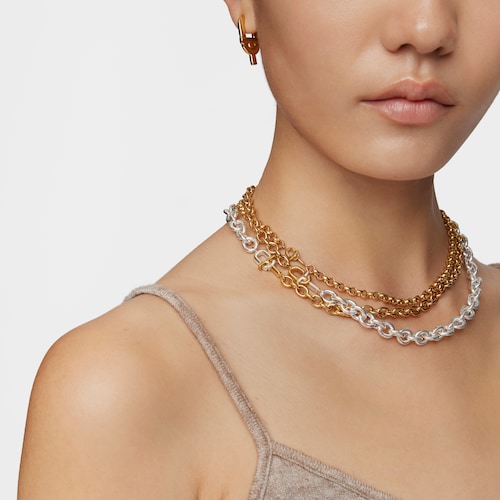 Collar corto con baño de oro 18 kt sobre plata 40 cm TOUS MANIFESTO