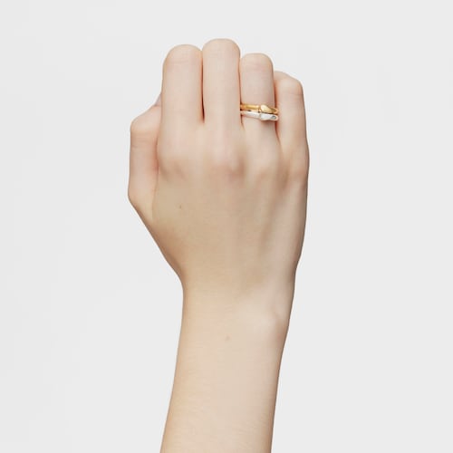 Set small two-tone heart Rings My Other Half