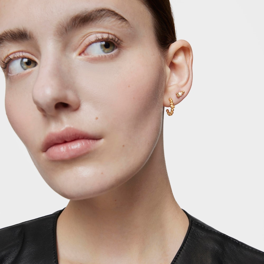 Climber Earring with 18kt gold plating over silver and cultured pearl TOUS Grain image number 3