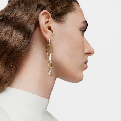 Small silver Earrings Hold Oval