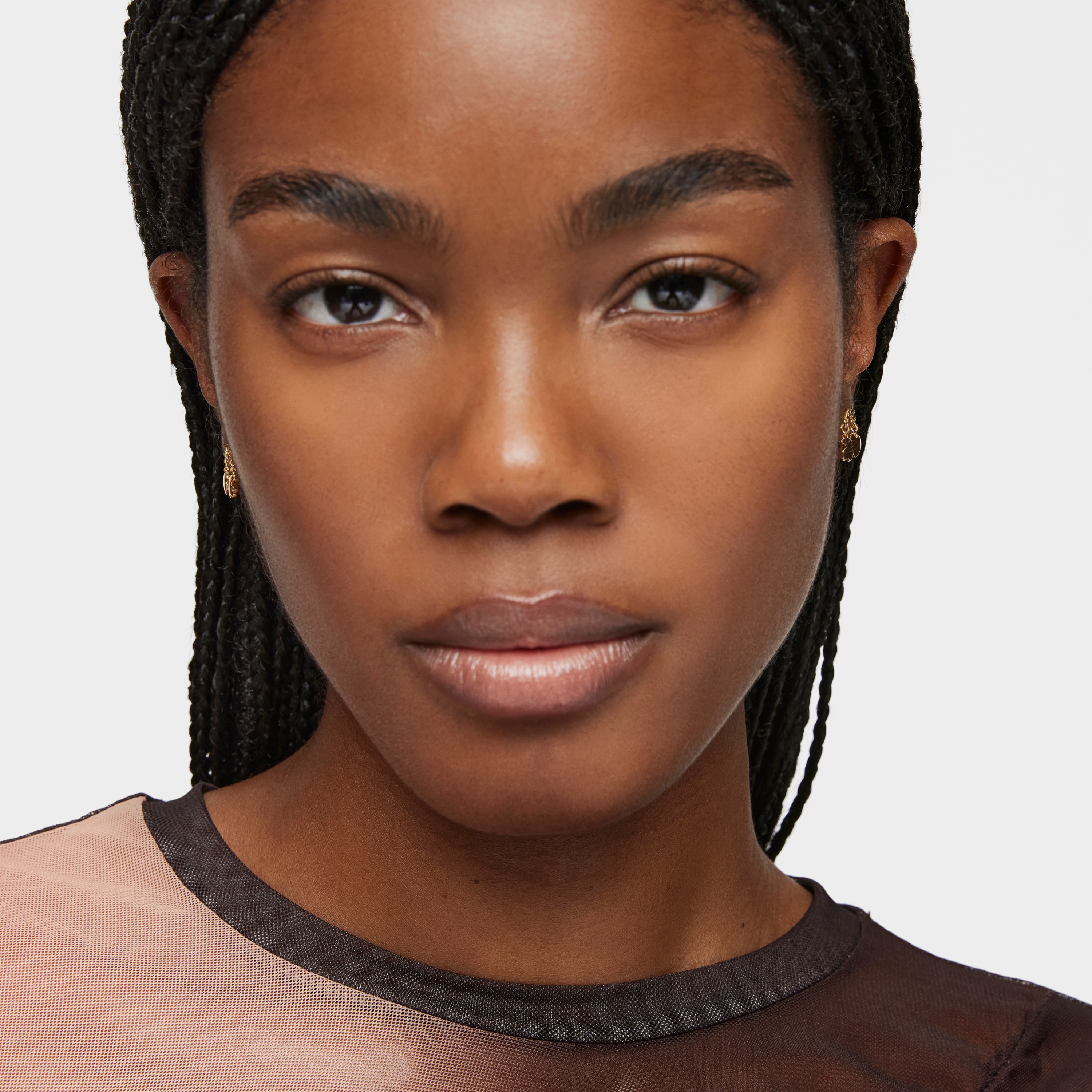 Short 18kt gold plating over silver Earrings with motifs Bold Motif