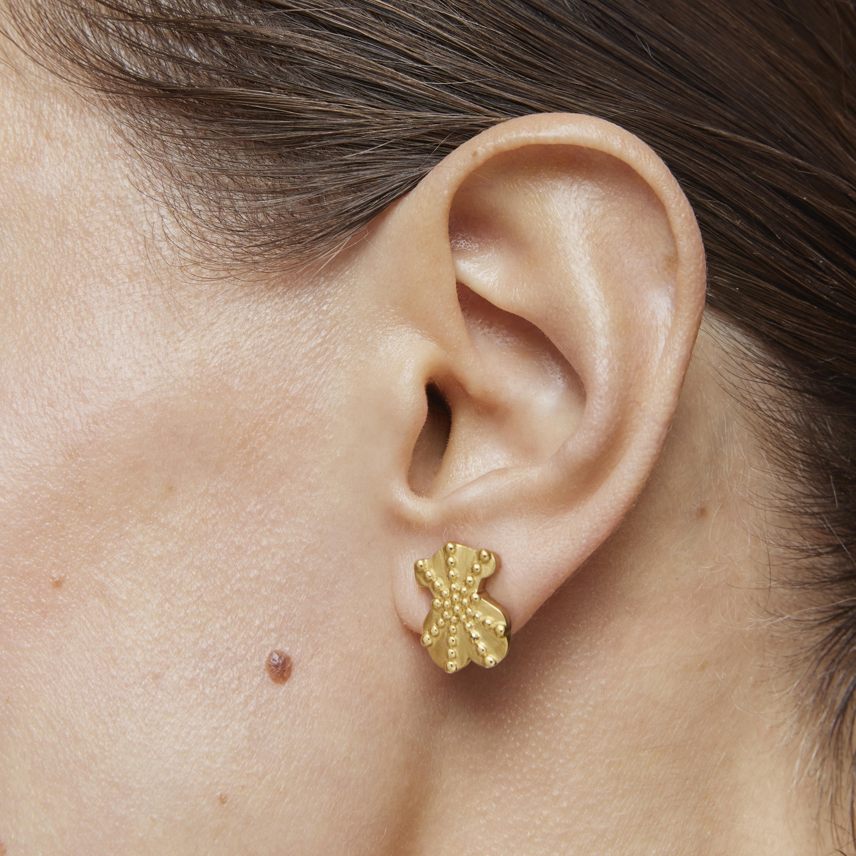 Small bear Earrings with 18K gold vermeil TOUS Grain