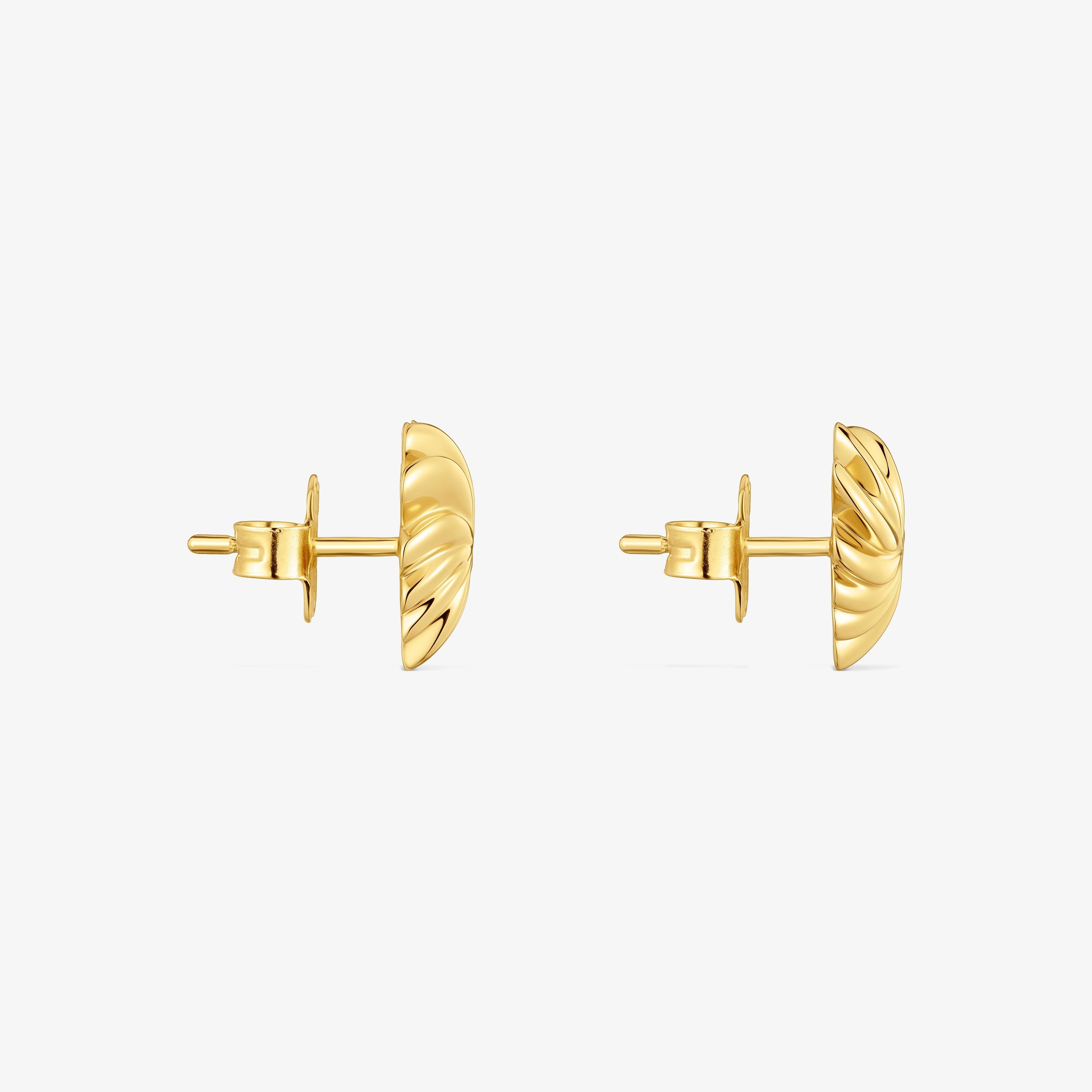 Small Earrings with 18K gold vermeil Galia