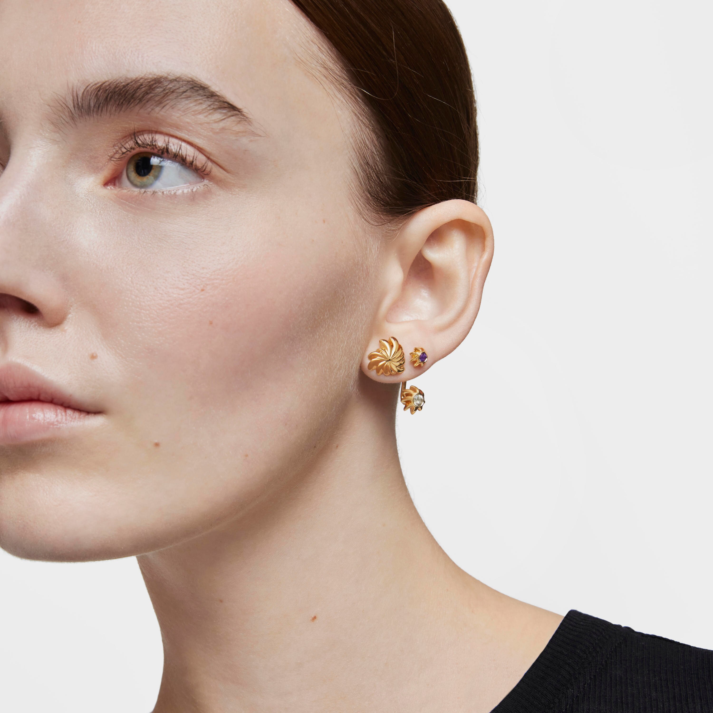 Small Earrings with 18K gold vermeil Galia