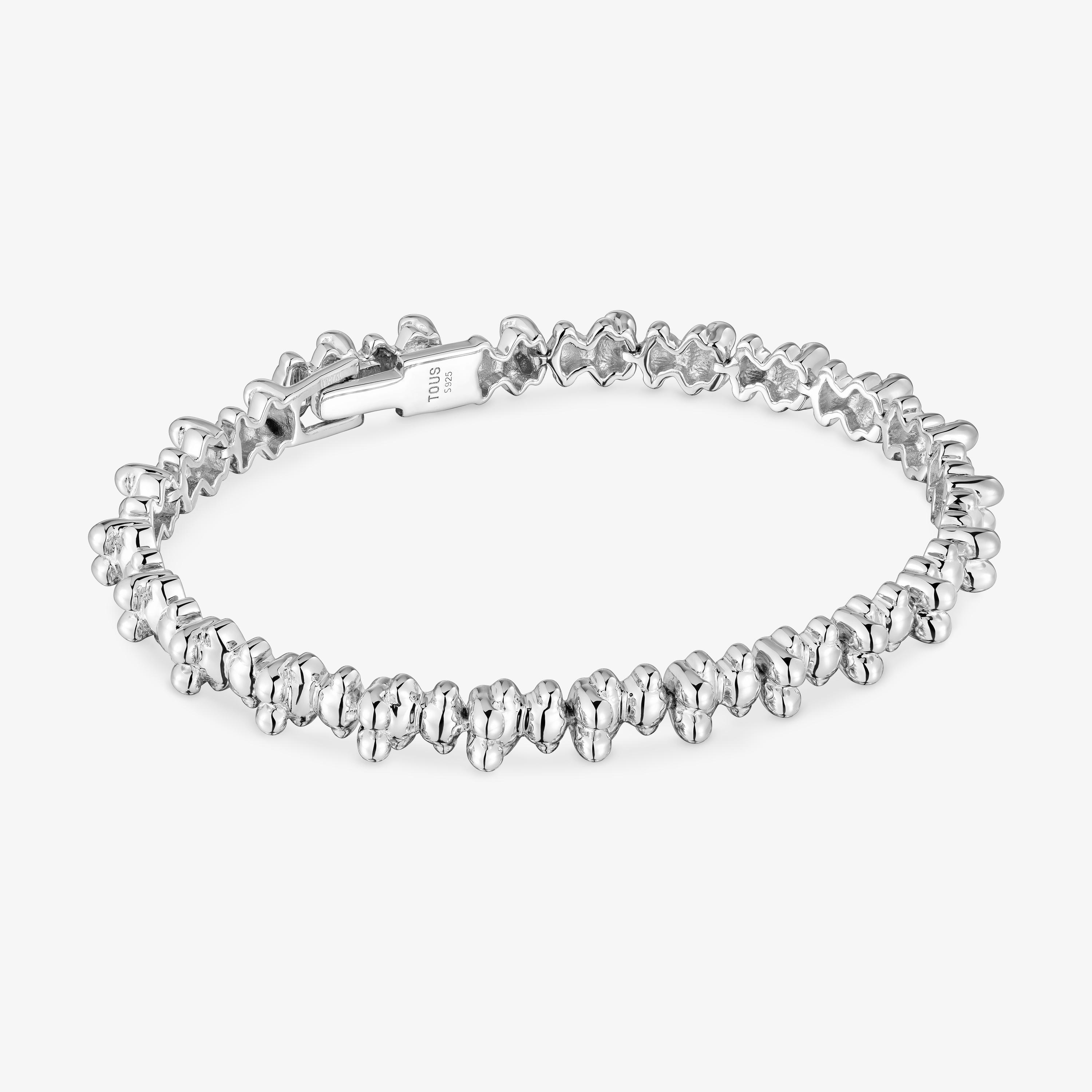 Silver chain Bracelet with bear motifs Bold Bear