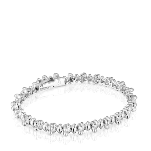Silver chain Bracelet with bear motifs Bold Bear