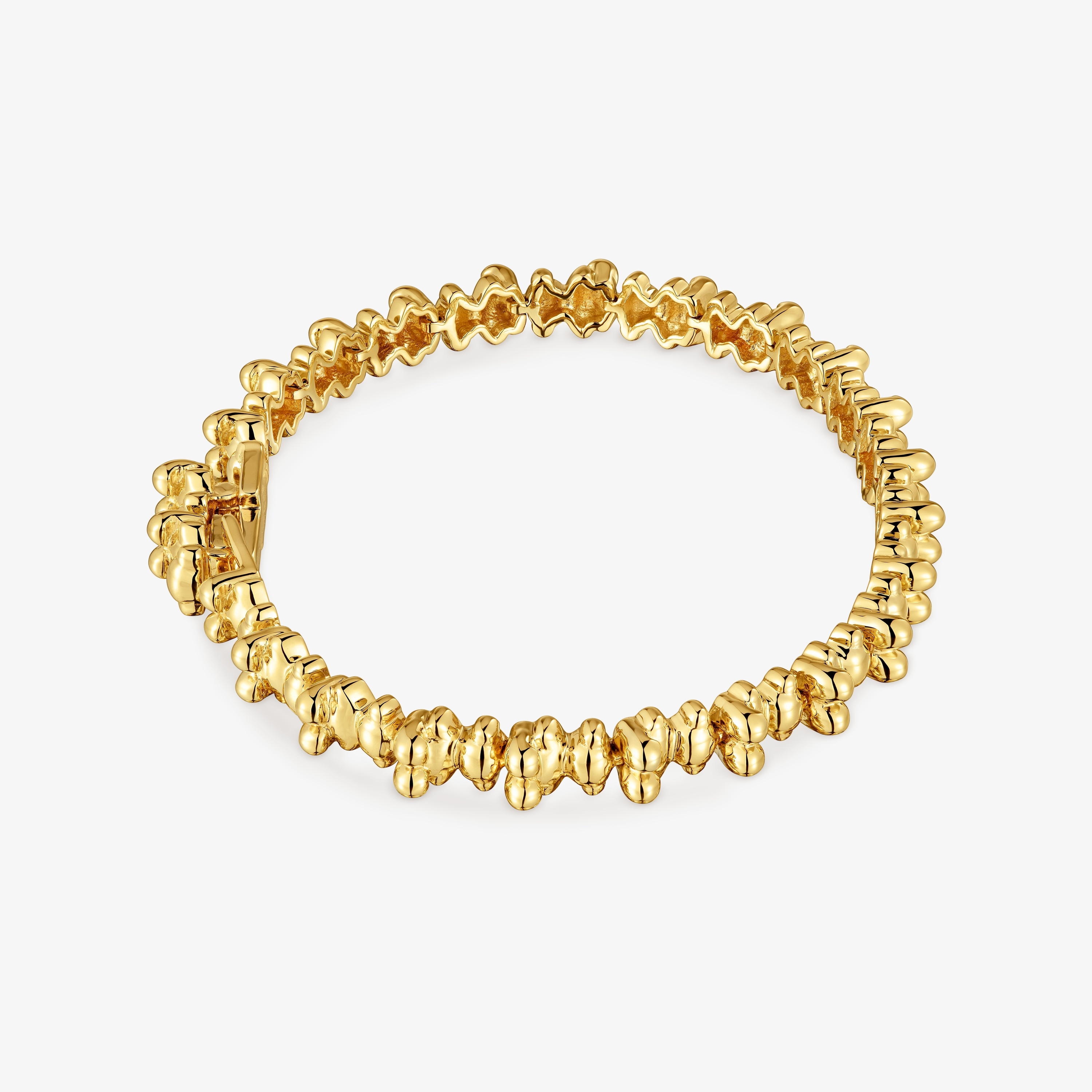 18K gold vermeil chain Bracelet with bear motifs Bold Bear