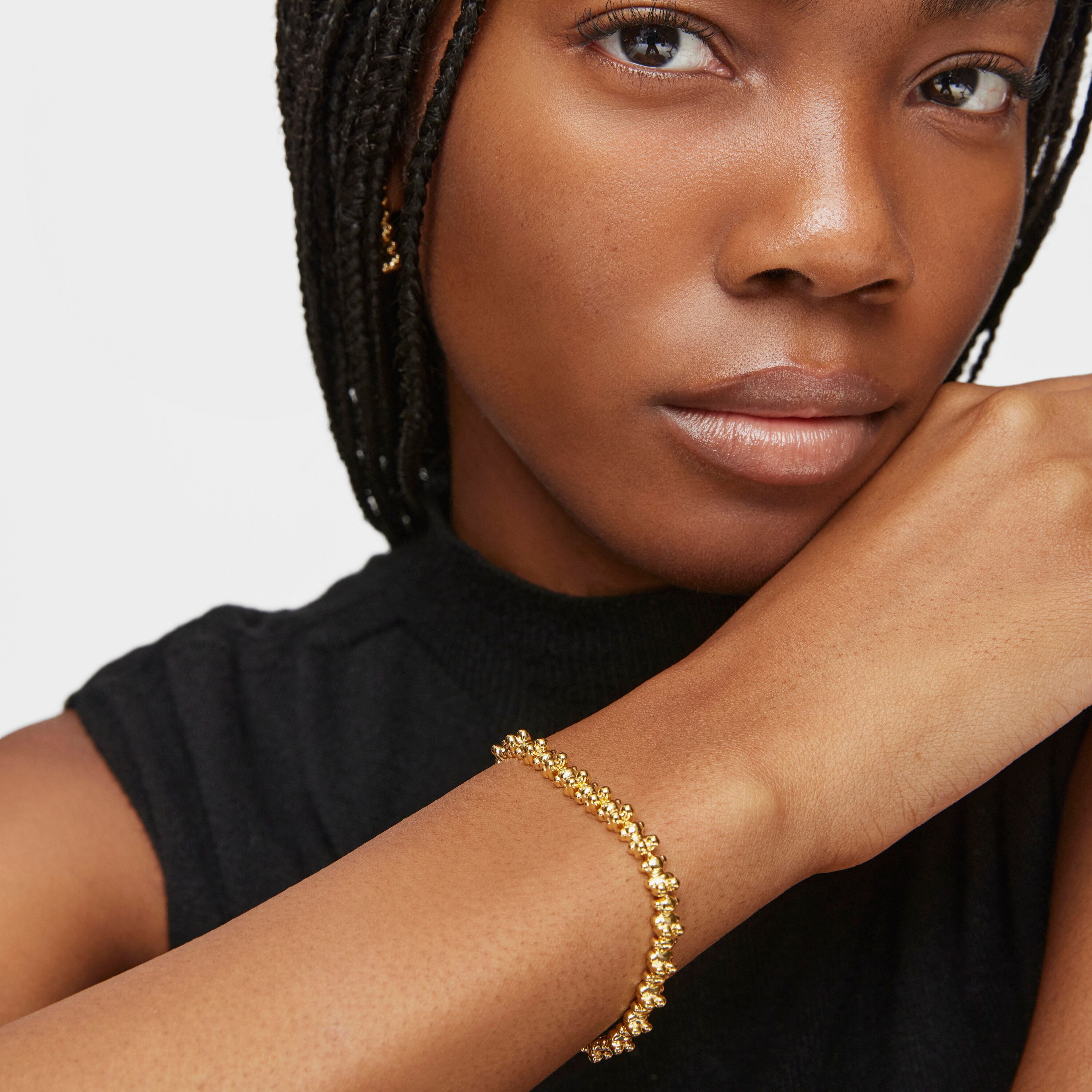 18K gold vermeil chain Bracelet with bear motifs Bold Bear