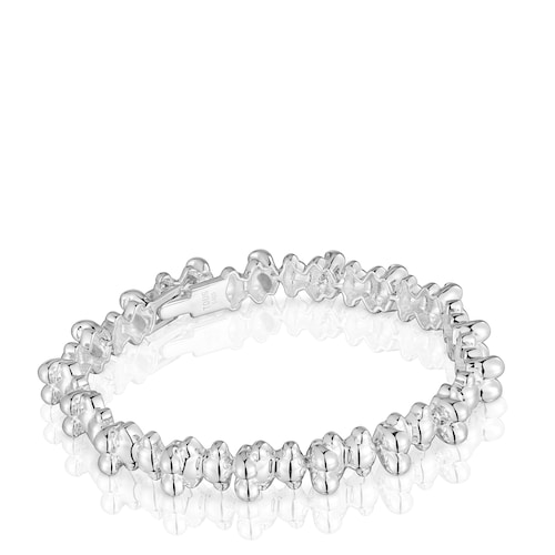 Pulsera cadena de plata motivos oso grande Bold Bear