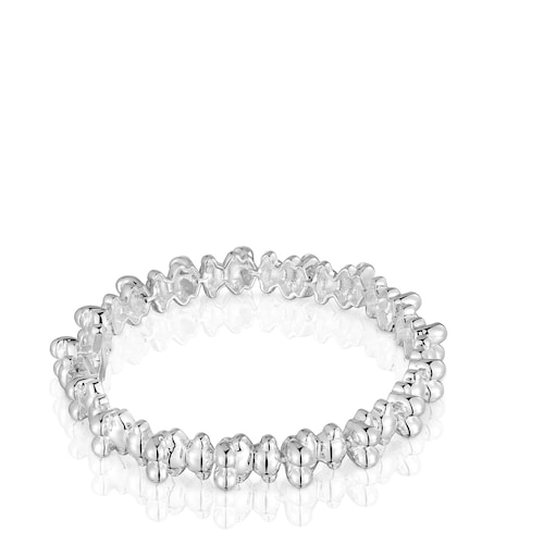 Pulsera cadena de plata motivos oso grande Bold Bear