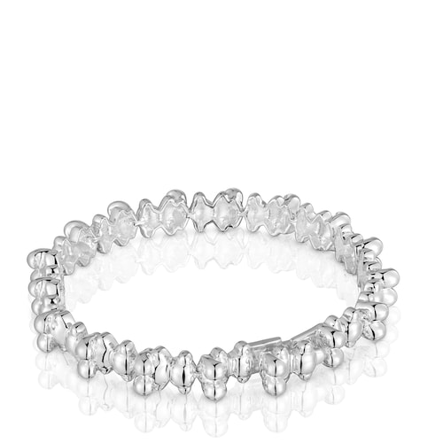 Pulsera cadena de plata motivos oso grande Bold Bear