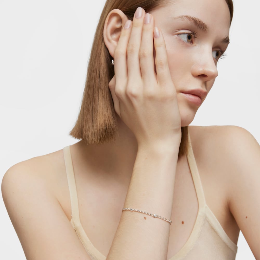 Pulsera cadena de plata motivos Bold Motif