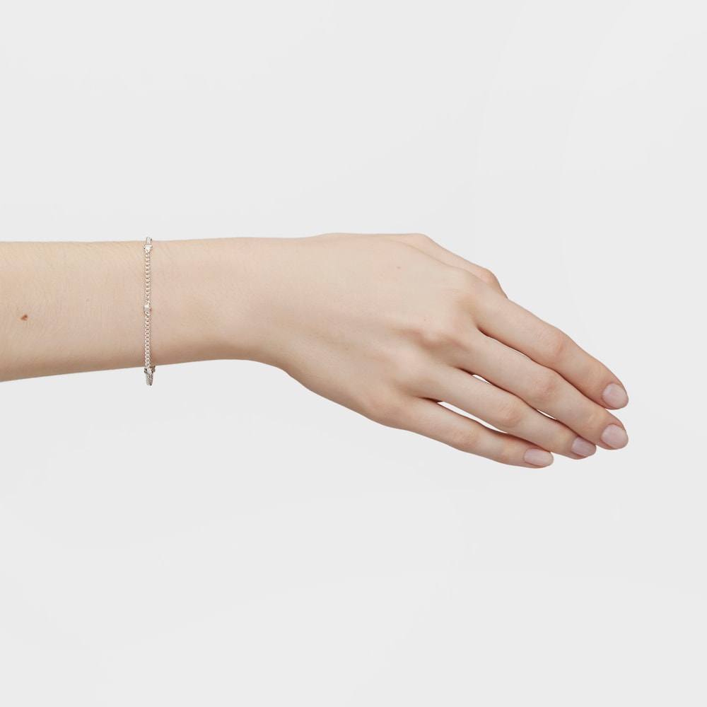 Pulsera cadena de plata motivos Bold Motif