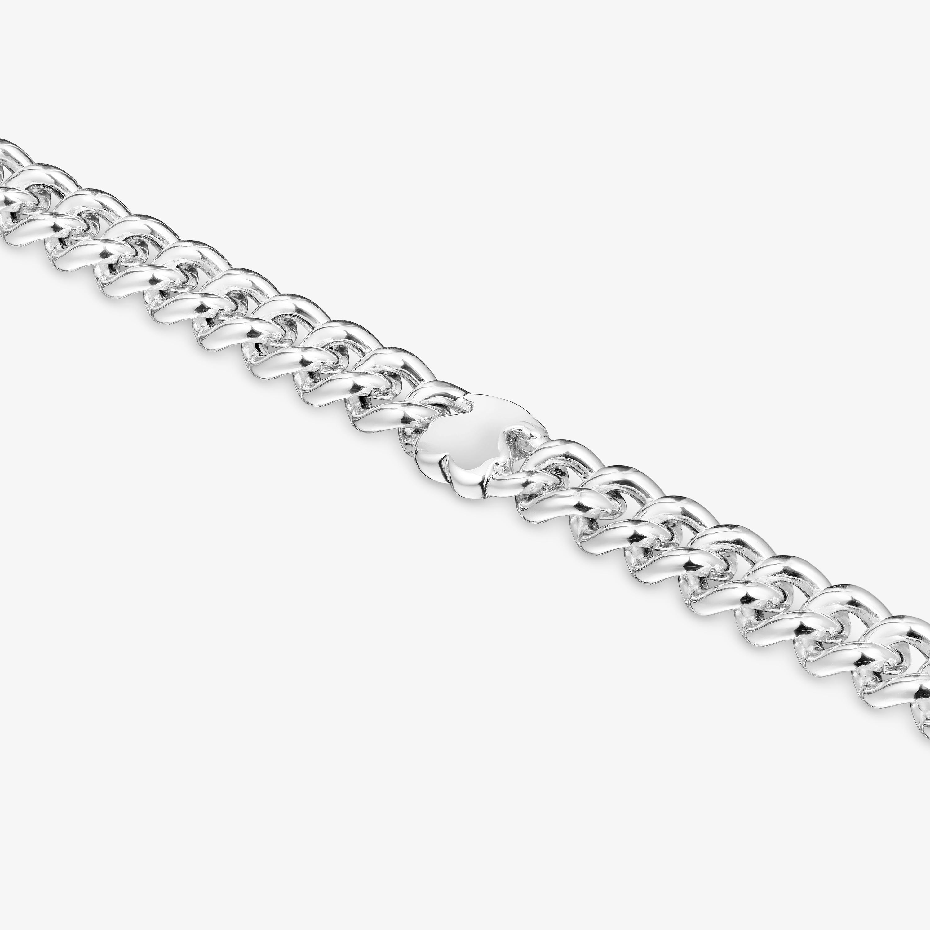 Silver bear-motif Chain bracelet Bold Motif