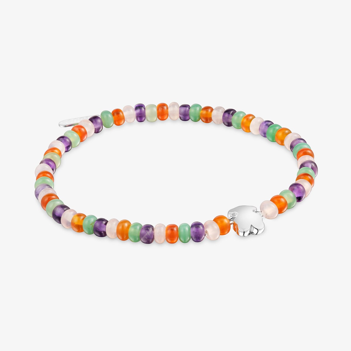 Tous - Pulsera Elástica Con Gemas Y Motivo Oso De Plata Bold Motif - Multi