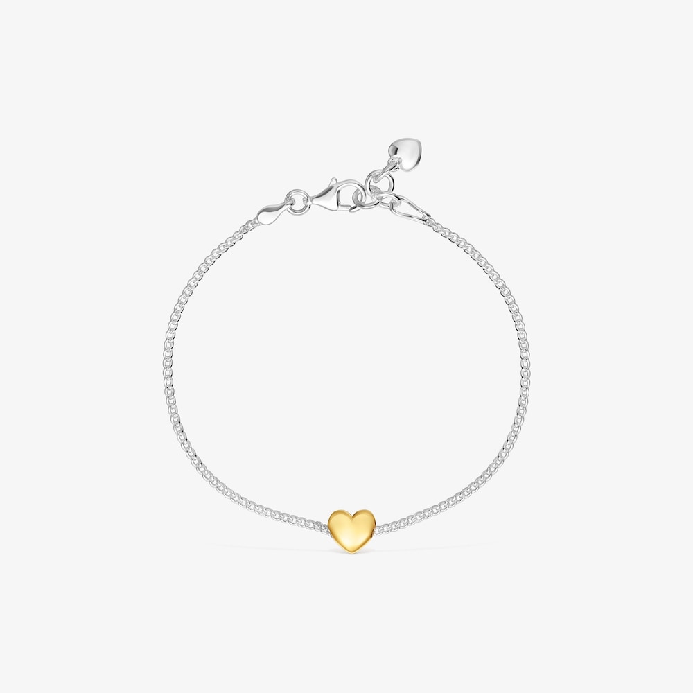 Pulsera cadena coraz&oacute;n bicolor My Other Half