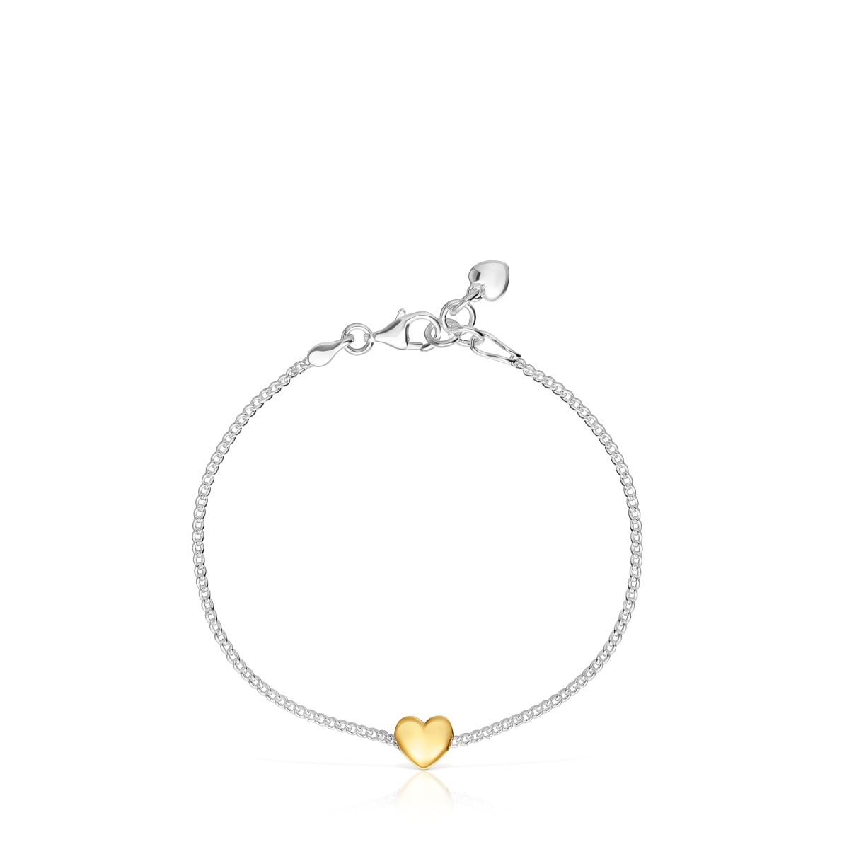 Two-tone heart Chain bracelet My Other Half image number 1