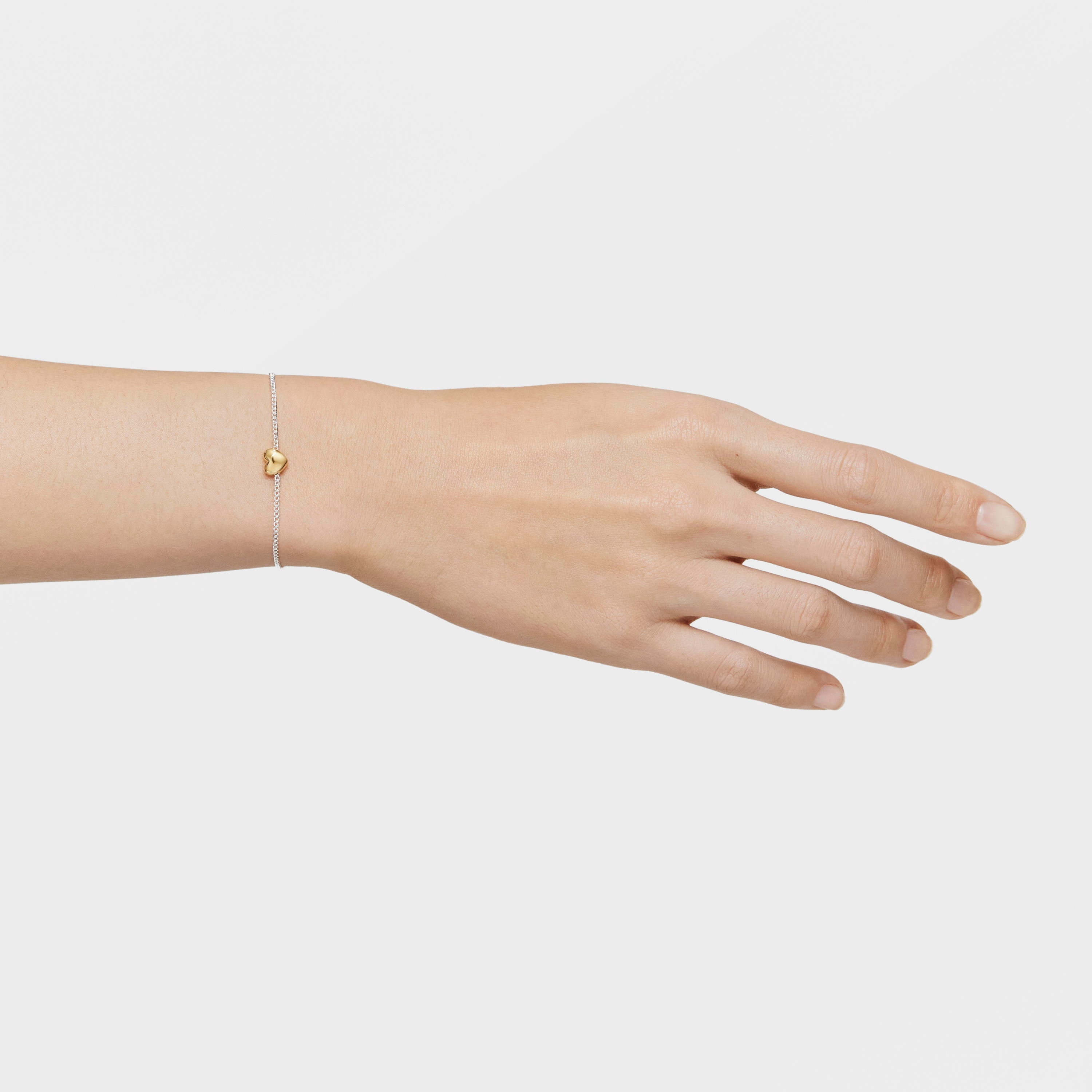 Two-tone heart Chain bracelet My Other Half