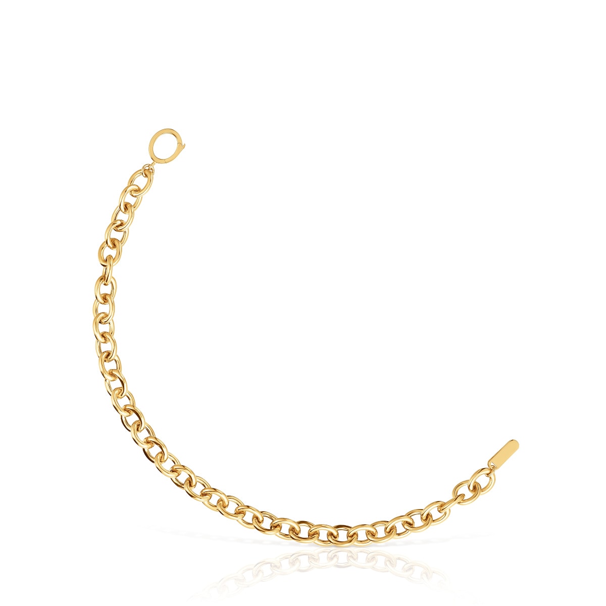 Tous - Pulsera Cadena Con Baño De Oro 18 Kt Sobre Plata Basicos - Dorado