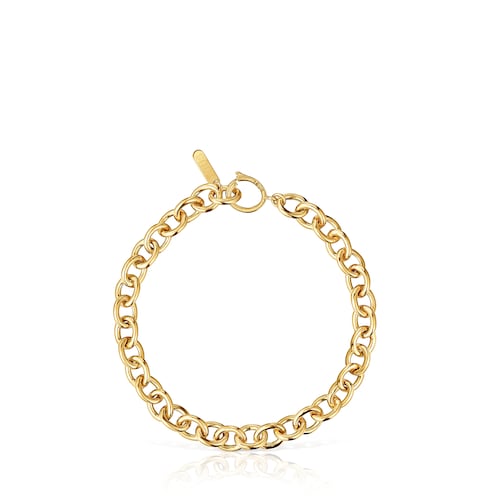 Chain bracelet with 18kt gold plating over silver TOUS Basics