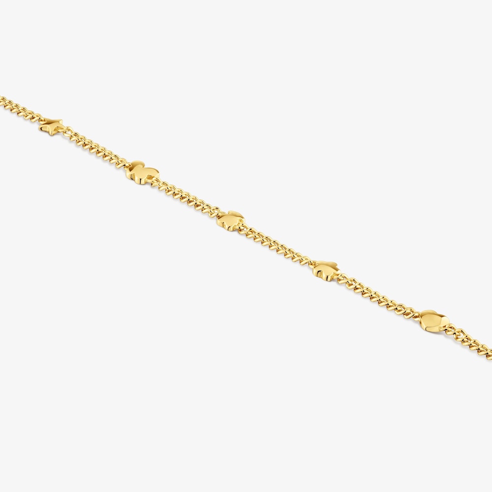 Retiazkov&yacute; n&aacute;ramok s&nbsp;18&nbsp;kt pozl&aacute;ten&iacute;m na striebre a&nbsp;mot&iacute;vmi Bold Bear