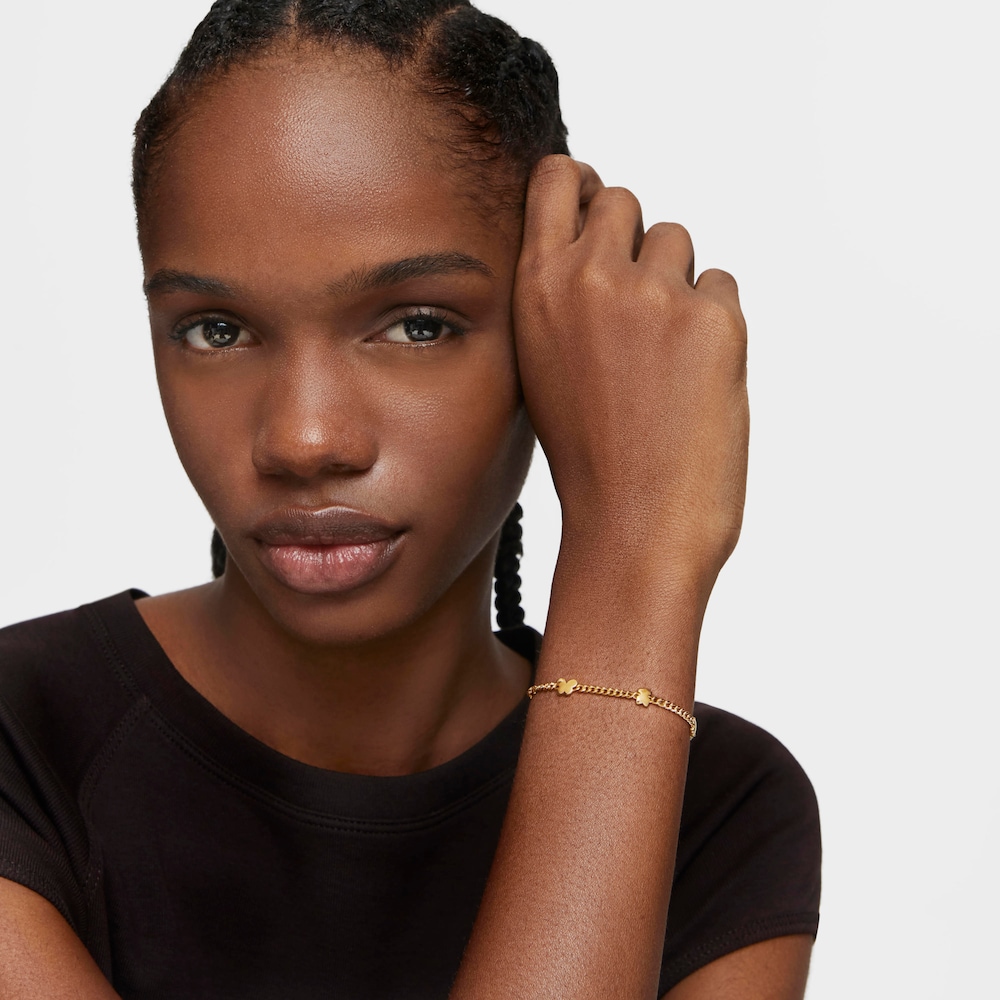 Retiazkov&yacute; n&aacute;ramok s&nbsp;18&nbsp;kt pozl&aacute;ten&iacute;m na striebre a&nbsp;mot&iacute;vmi Bold Bear