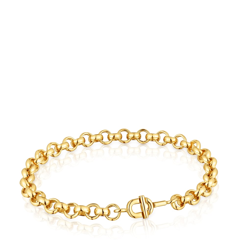 17,5 cm gold-plated Chain bracelet TOUS MANIFESTO image number 0