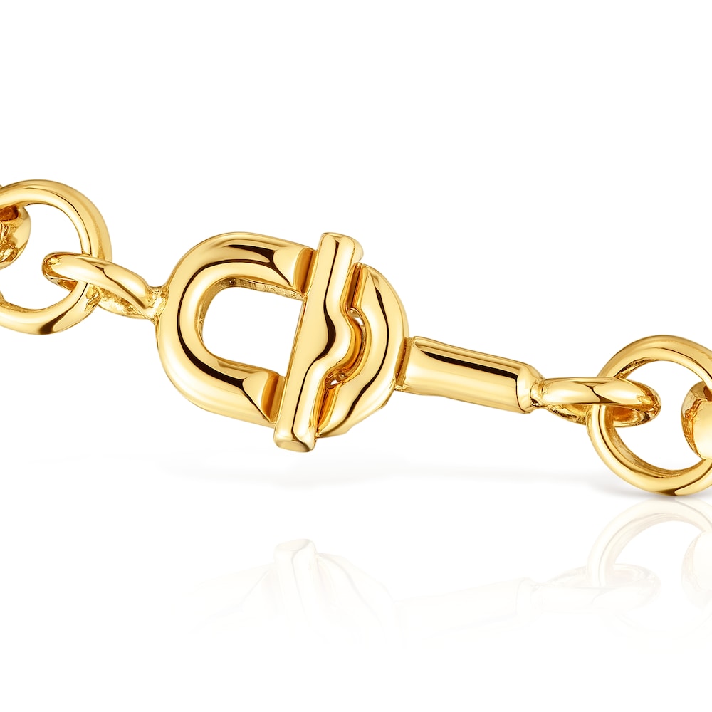 Pulsera cadena con baño de oro 17,5 cm TOUS MANIFESTO Pulsera cadena con baño de oro 17,5 cm TOUS MANIFESTO