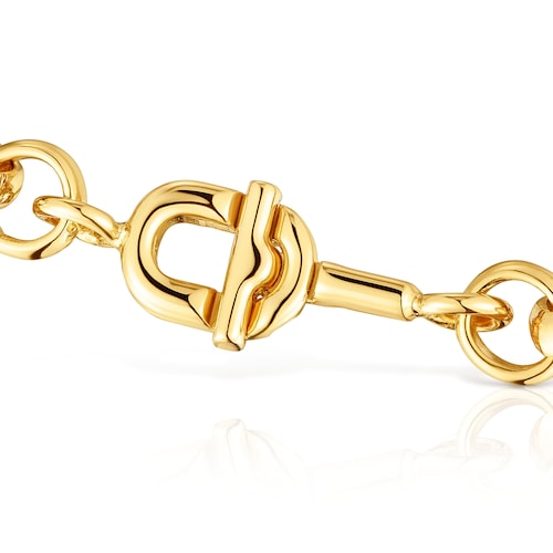 17,5 cm gold-plated Chain bracelet TOUS MANIFESTO