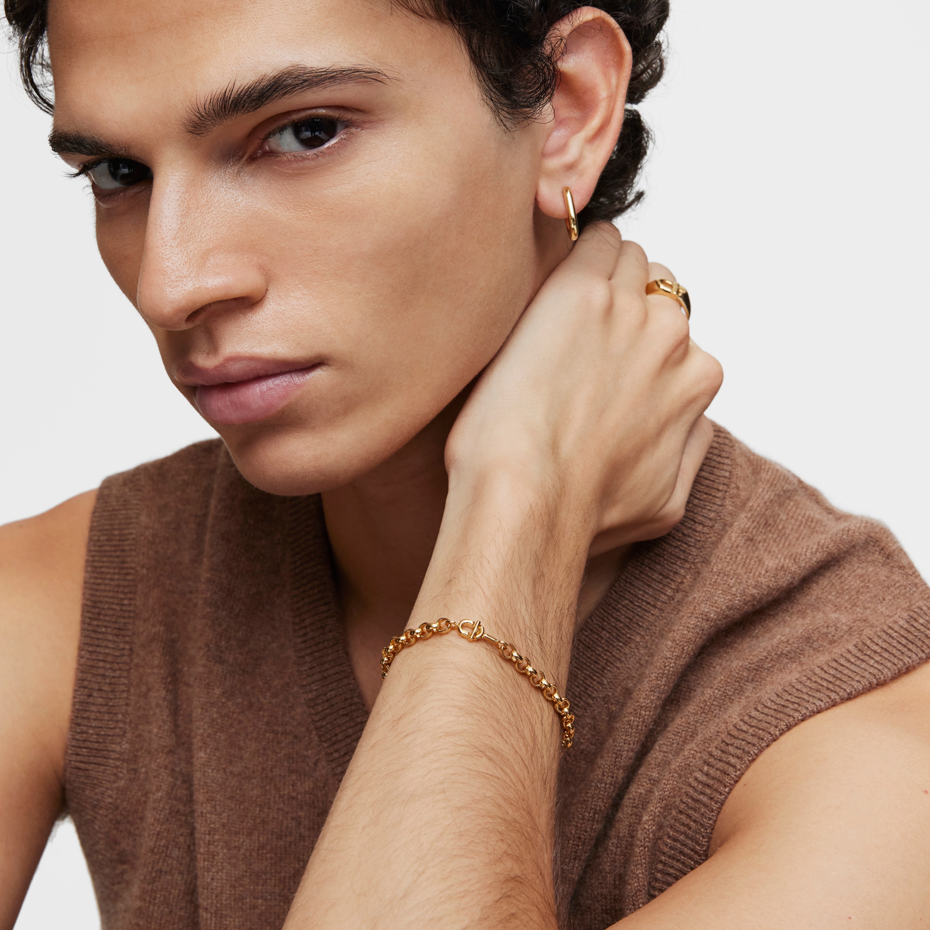 17.5 cm 18K gold vermeil Chain bracelet TOUS MANIFESTO