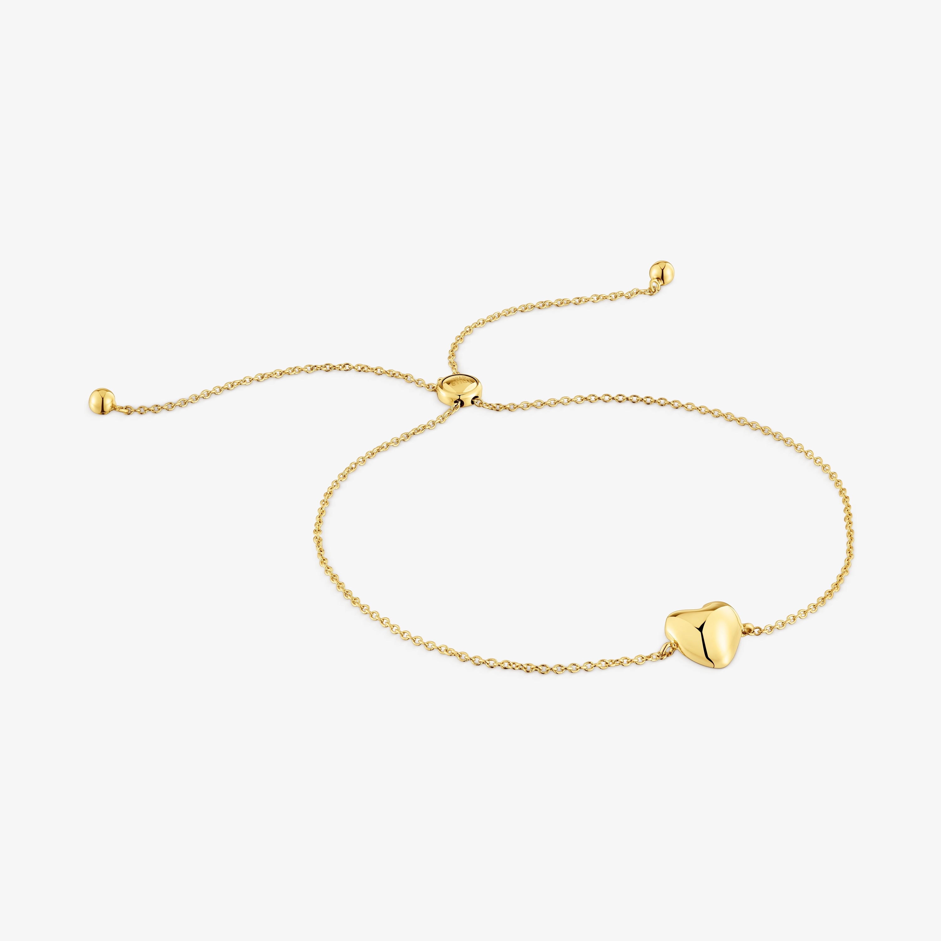 18K solid gold heart Chain bracelet My Other Half
