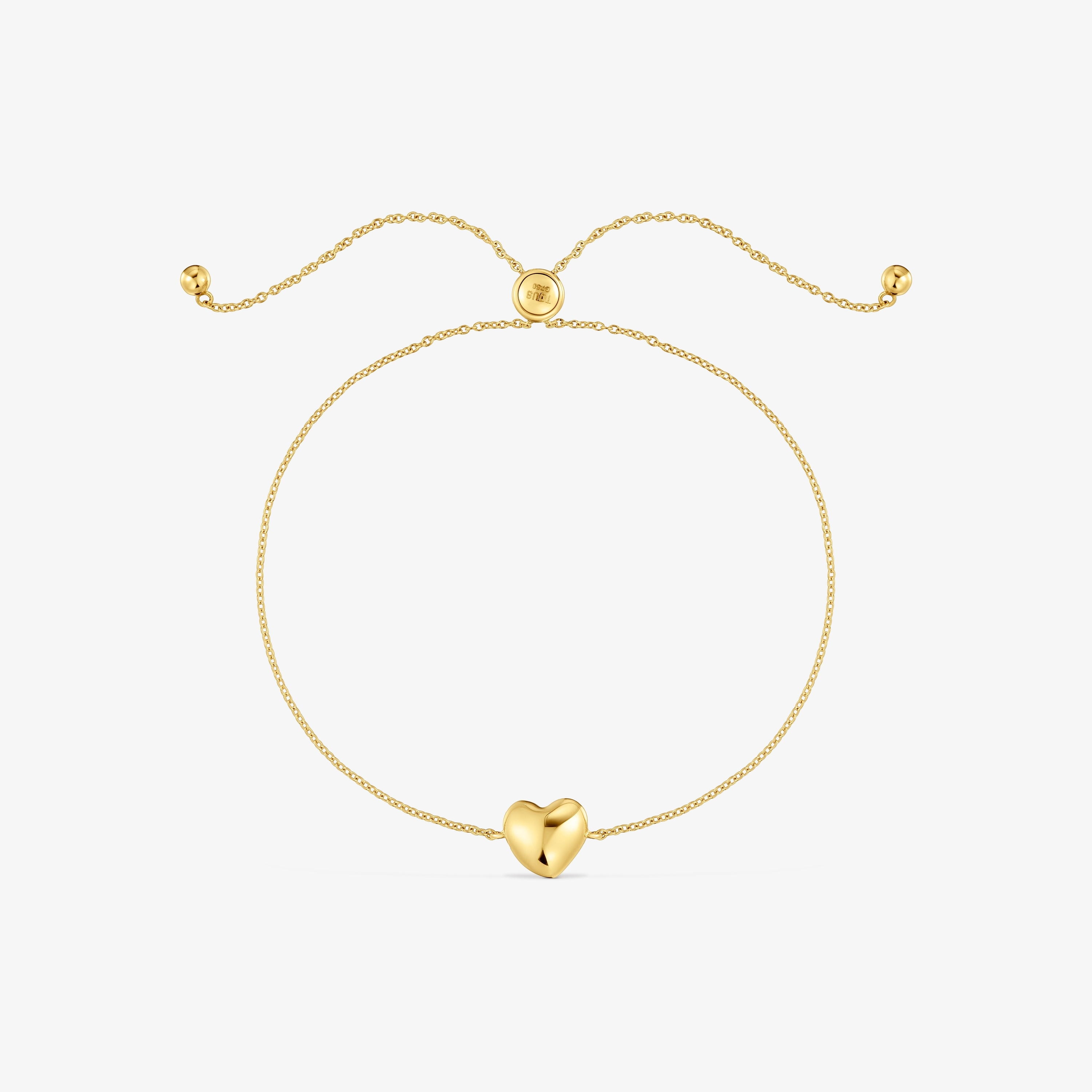 18K solid gold heart Chain bracelet My Other Half