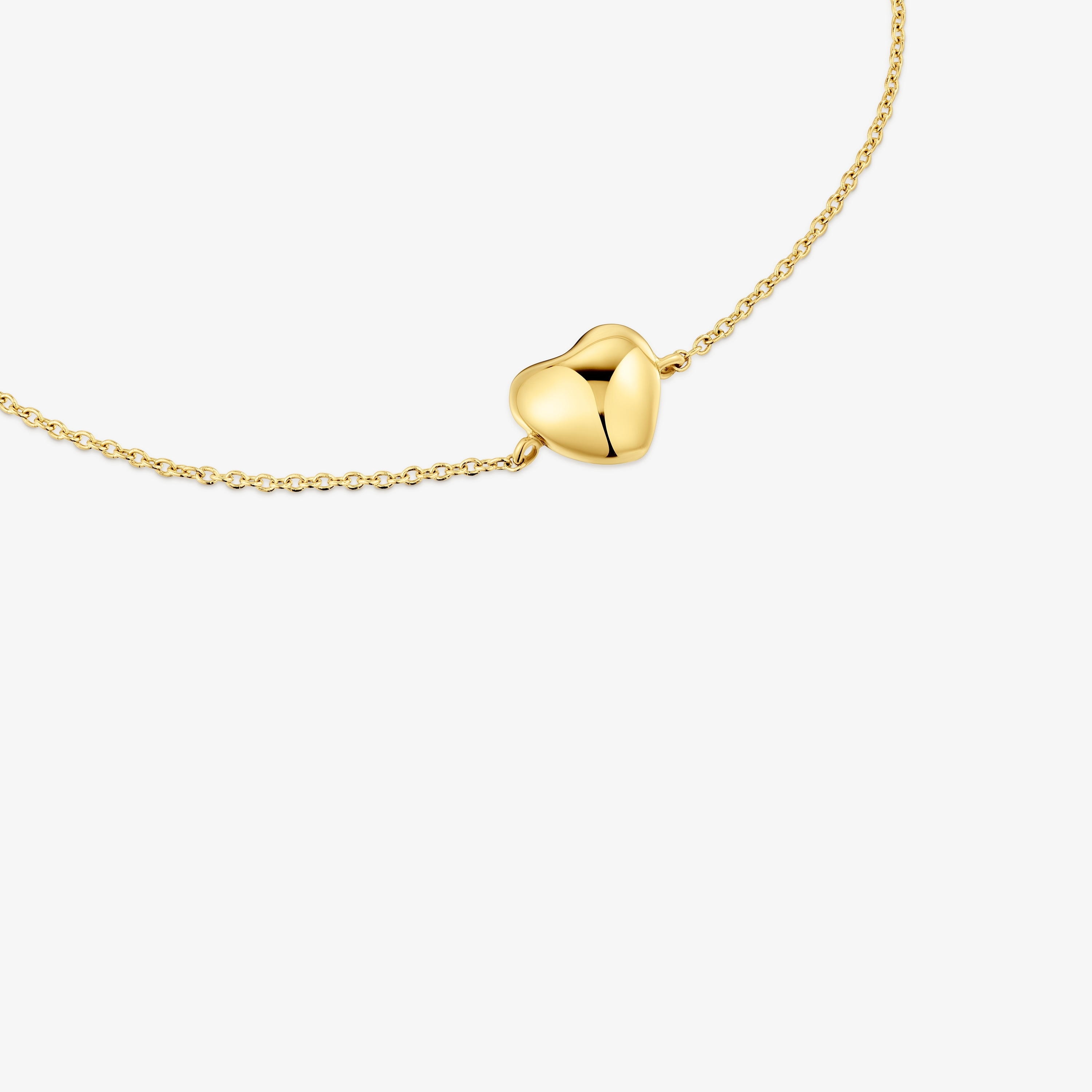 18K solid gold heart Chain bracelet My Other Half