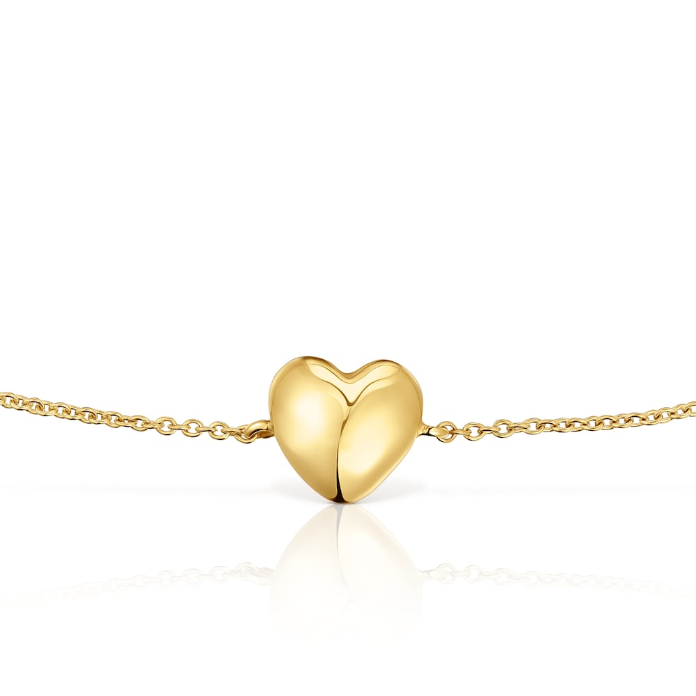 Pulsera cadena corazón de oro My Other Half Pulsera cadena corazón de oro My Other Half