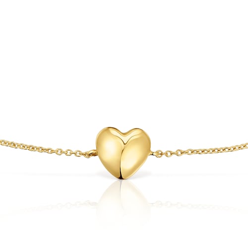 Gold heart Chain bracelet My Other Half