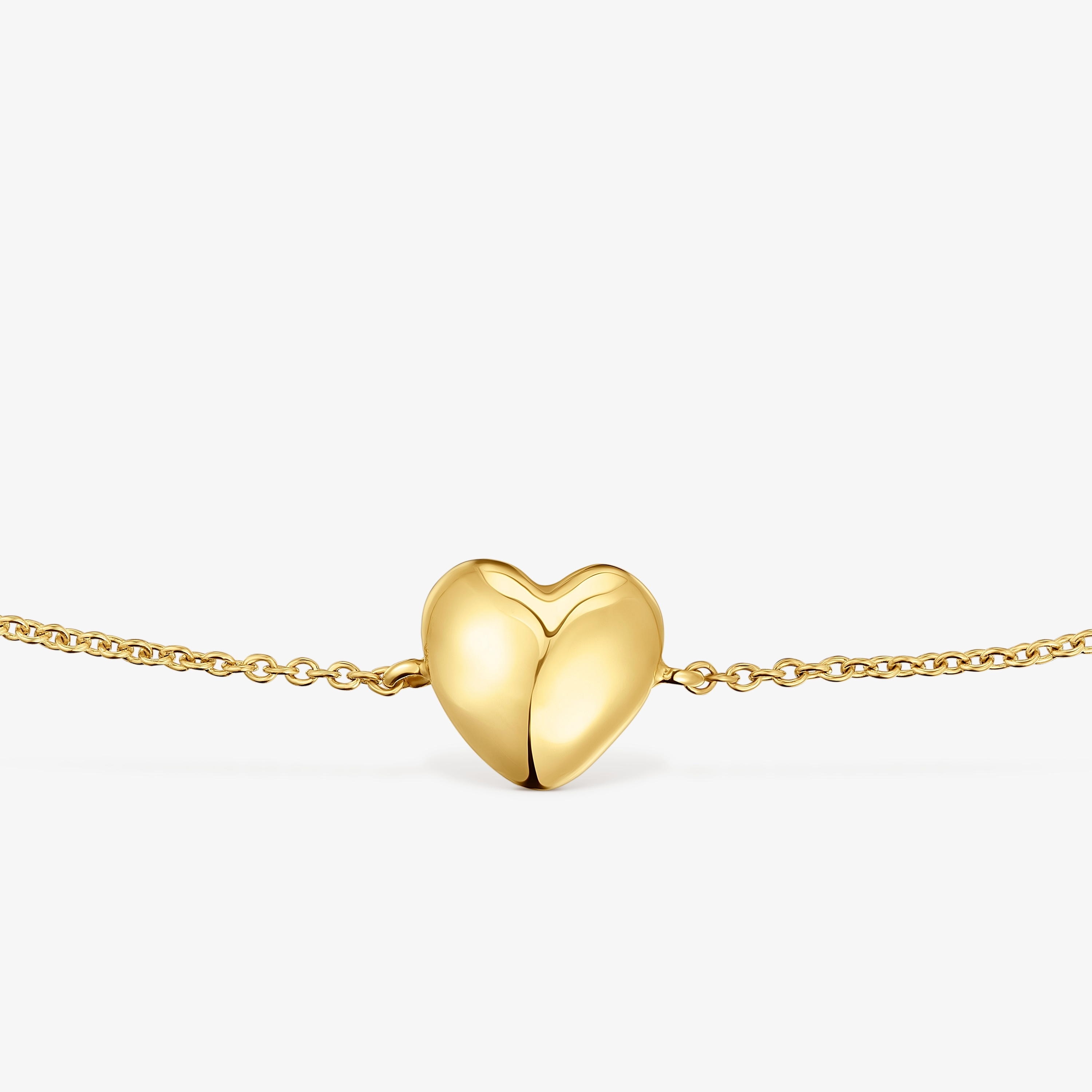 18K solid gold heart Chain bracelet My Other Half