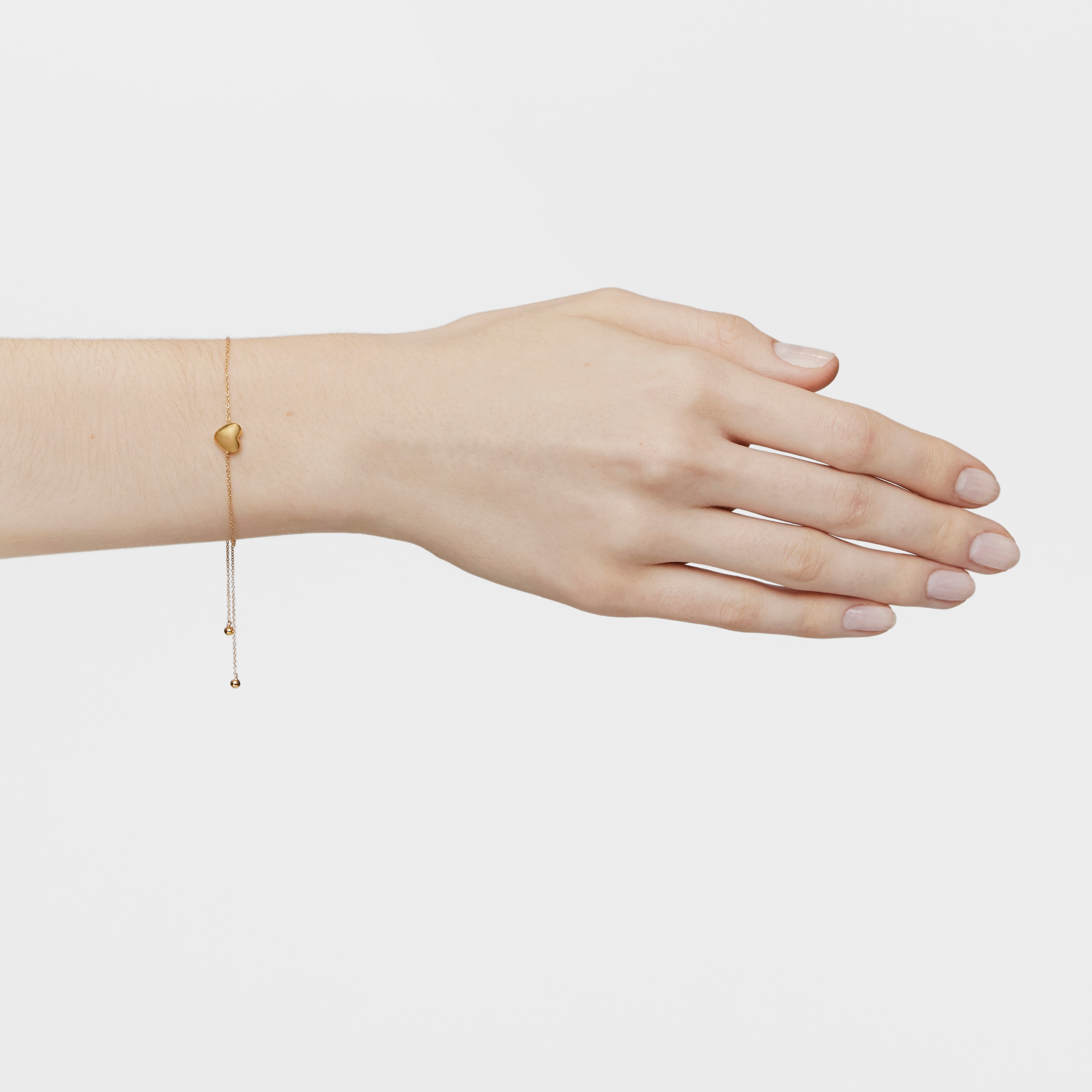 18K solid gold heart Chain bracelet My Other Half