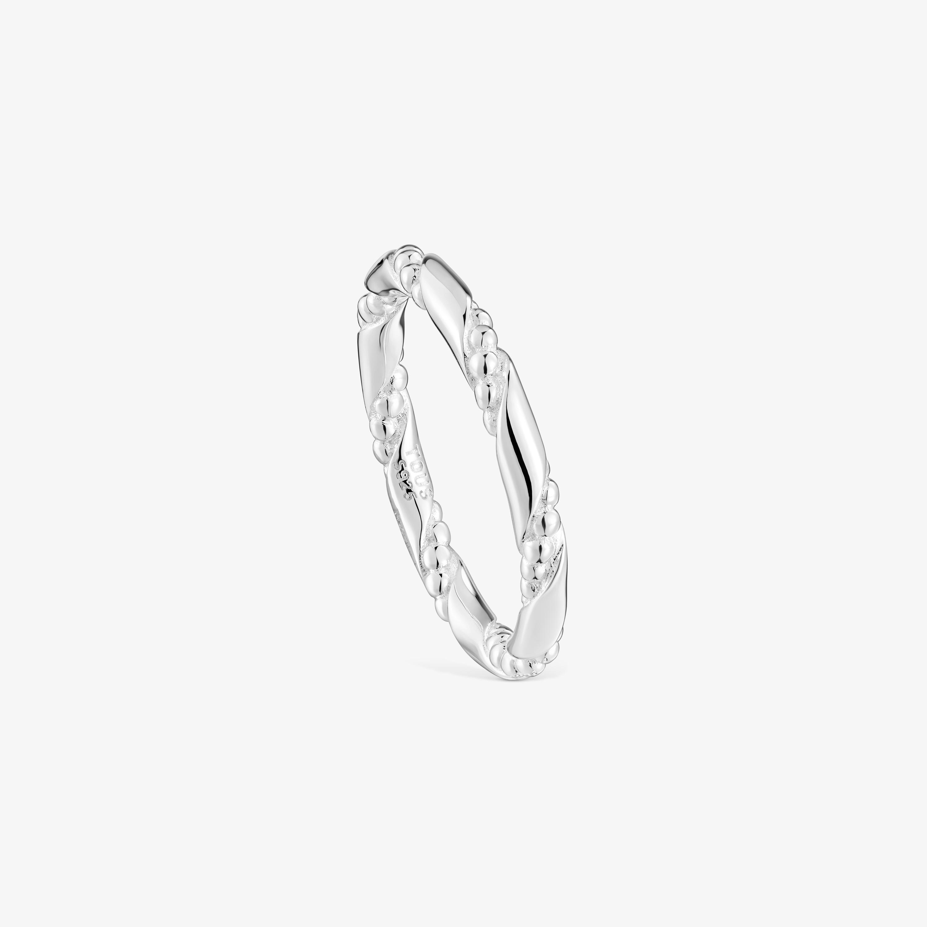 Twisted small silver Ring