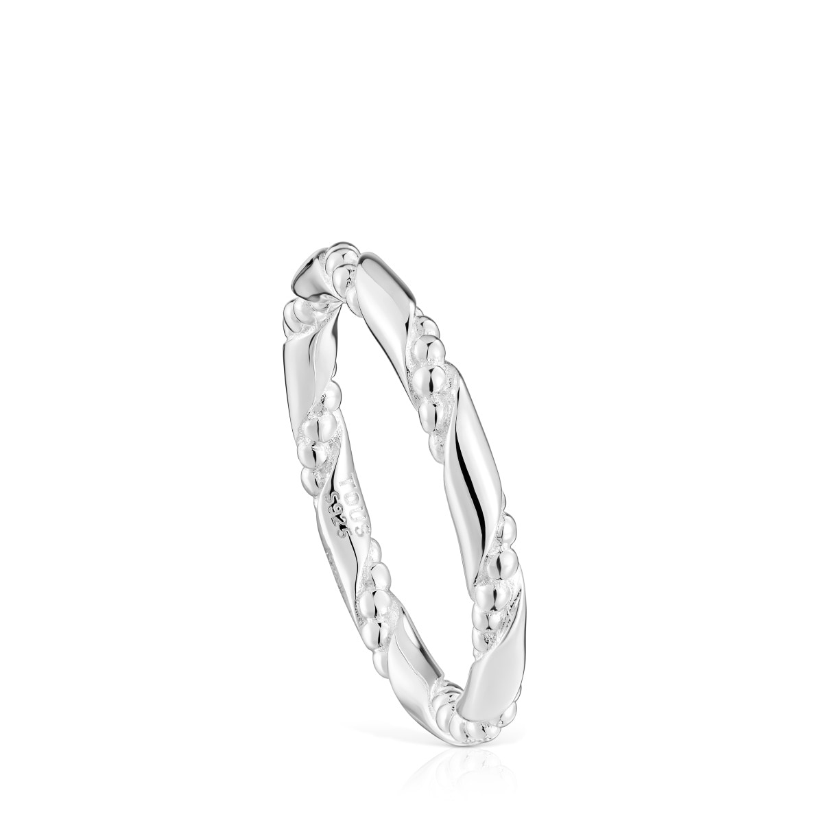 Tous - Anillo Pqueño De Plata Twisted Talla 19