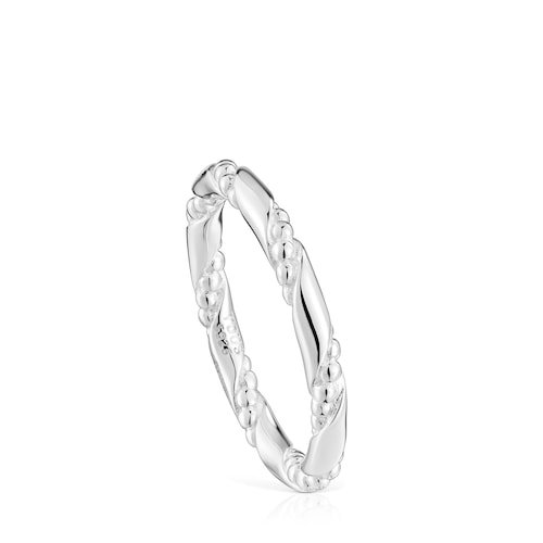 Twisted small silver Ring