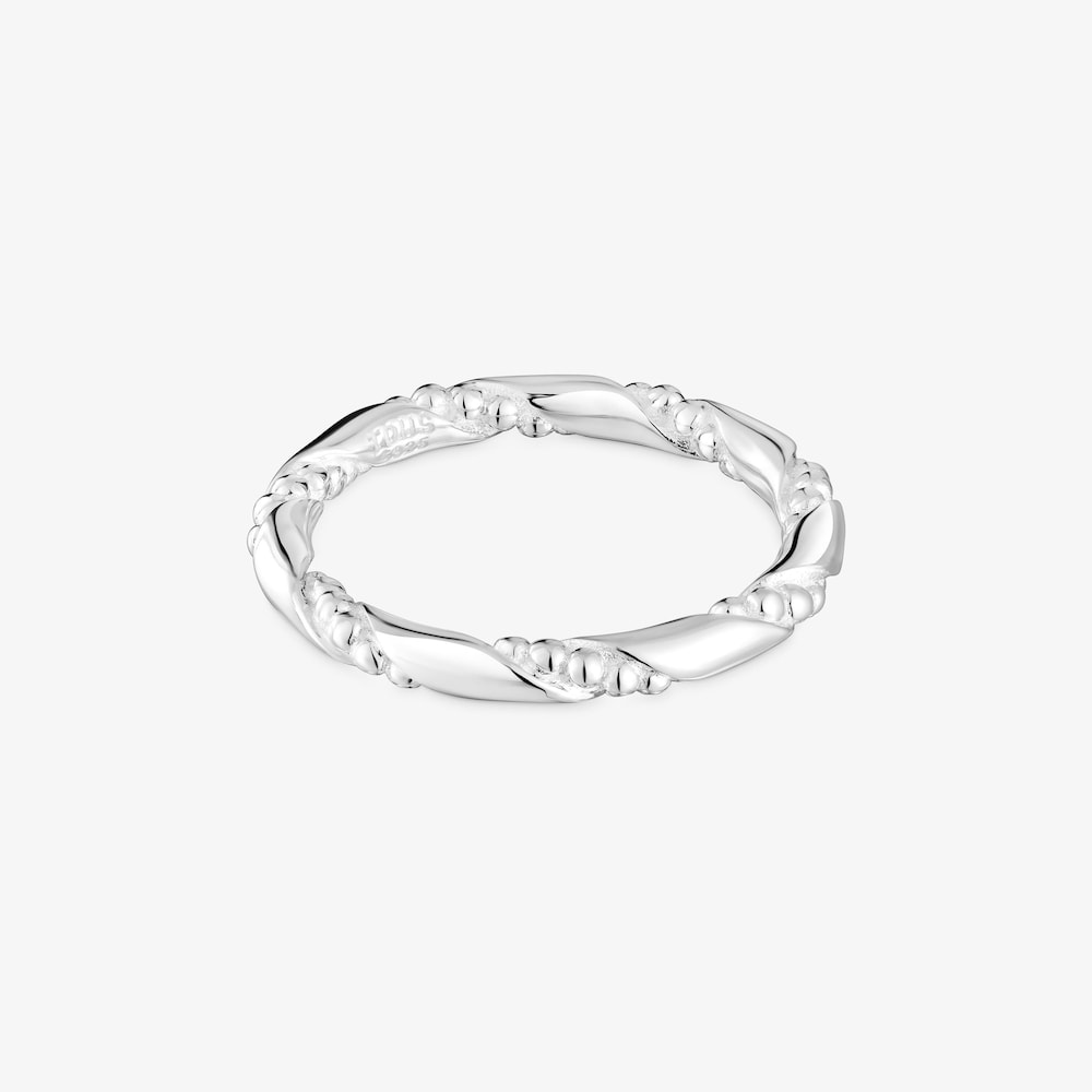 Twisted small silver Ring