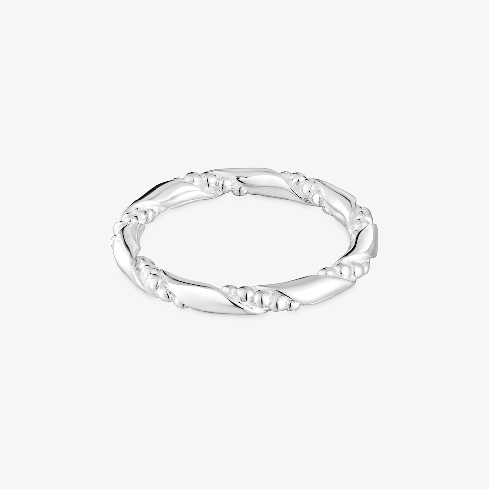 Twisted small silver Ring