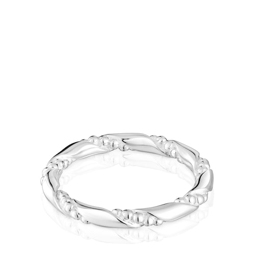 Twisted small silver Ring