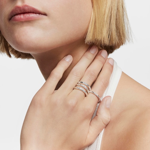 Twisted small silver Ring